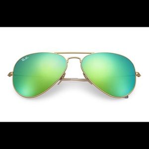 Green Flash Ray Ban Aviators